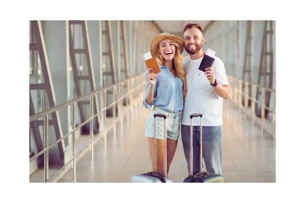 Toda grande viagem para casal começa com planejamento e parceria. Até a espera no aeroporto pode ser especial