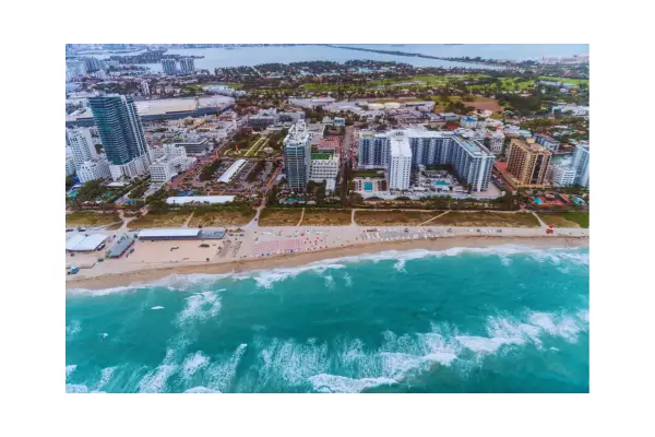 Vista aérea de South Beach