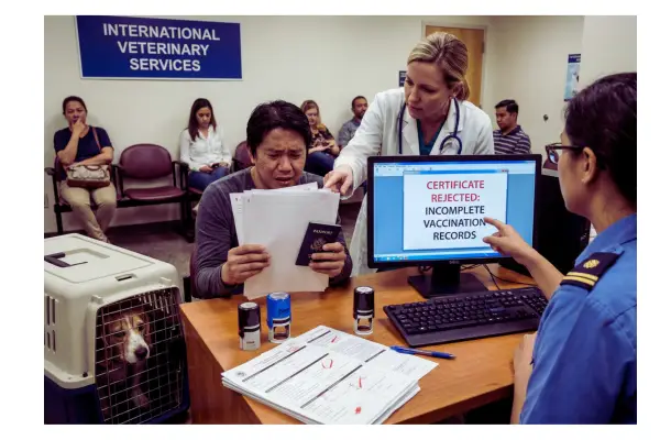 Erros ao tirar o certificado veterinário internacional