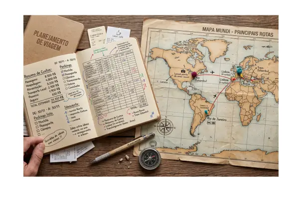 planejamento e orçamento de viagem