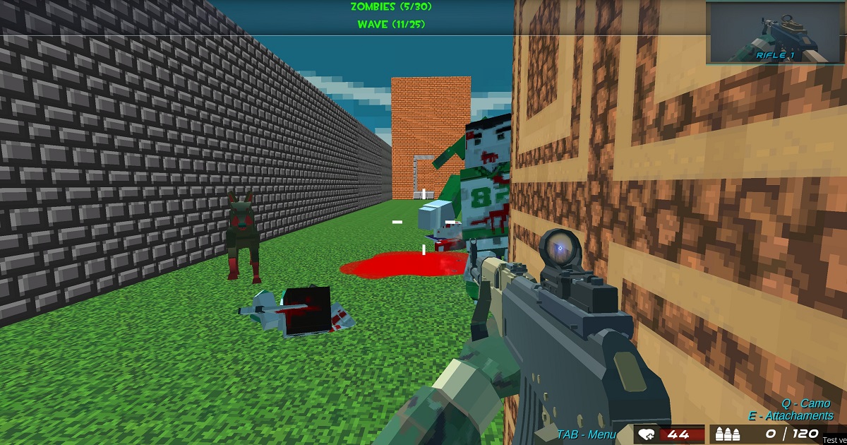 Shooting Blocky Combat Swat GunGame Survival